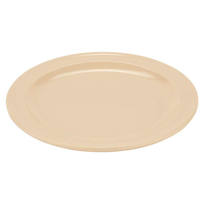 Assiettes à salade rondes en mélamine, 8 po, (ensemble de 12), Tanné