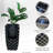 XBrand 23.8'' H Black Decorative Outdoor Water Fountain with LED Light and Integrated Planter