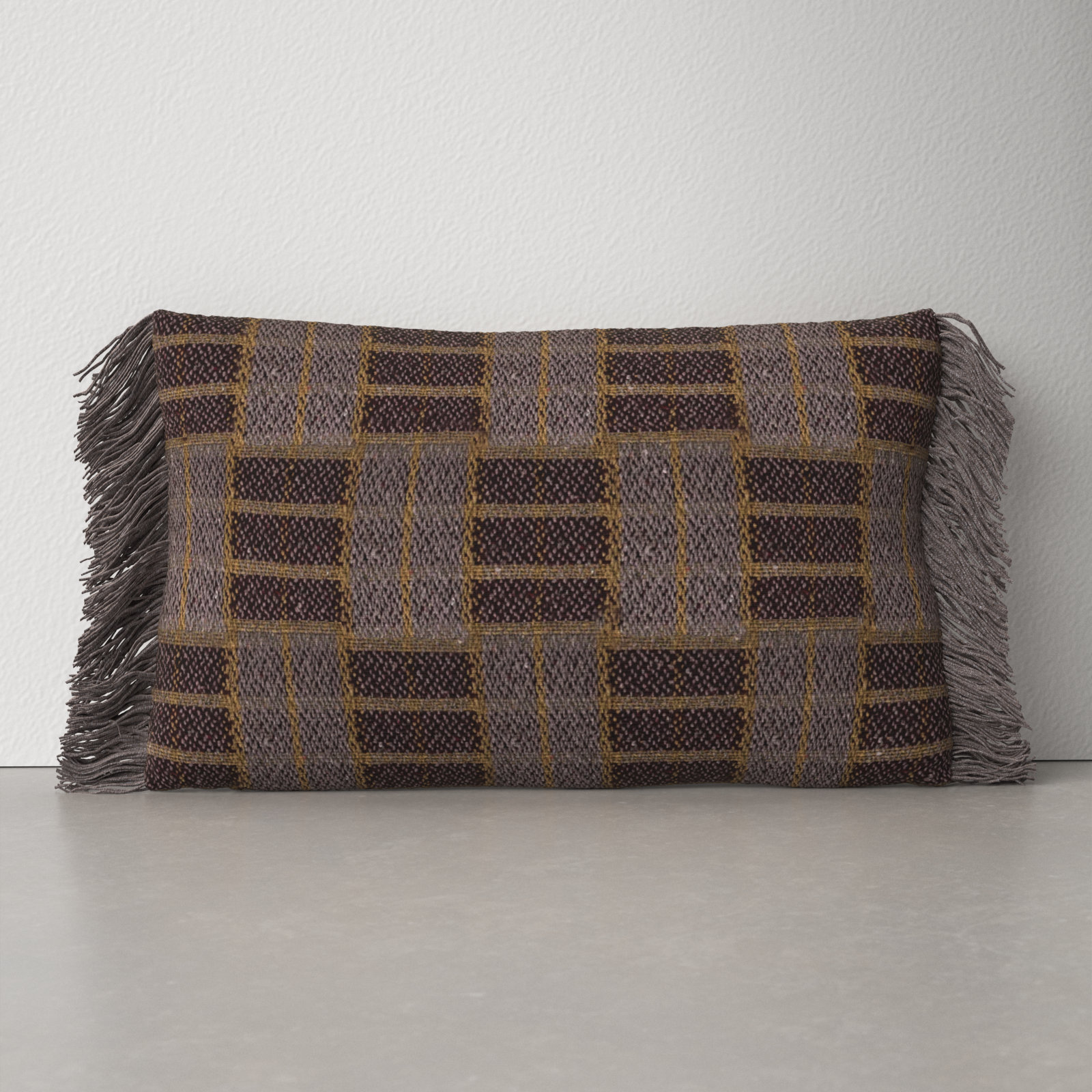 Woven Cotton Textured Square Throw Pillow Blue - Threshold™