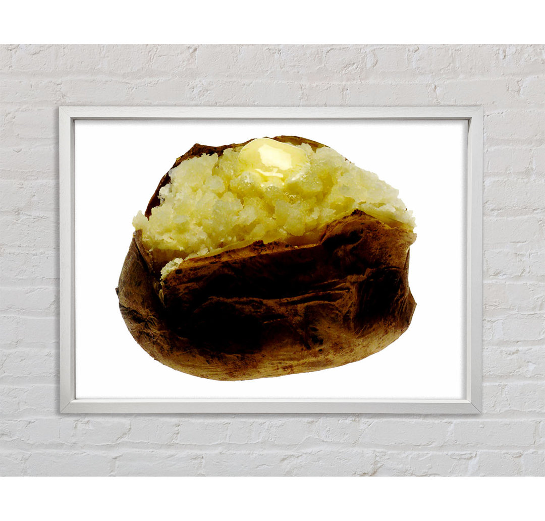 Jacket Potato Butter Melt - Einzelner Bilderrahmen Kunstdrucke auf Leinwand