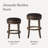  Maven Lane Alexander Swivel Backless Stool with Faux Leather Upholstery-92561087-92561091