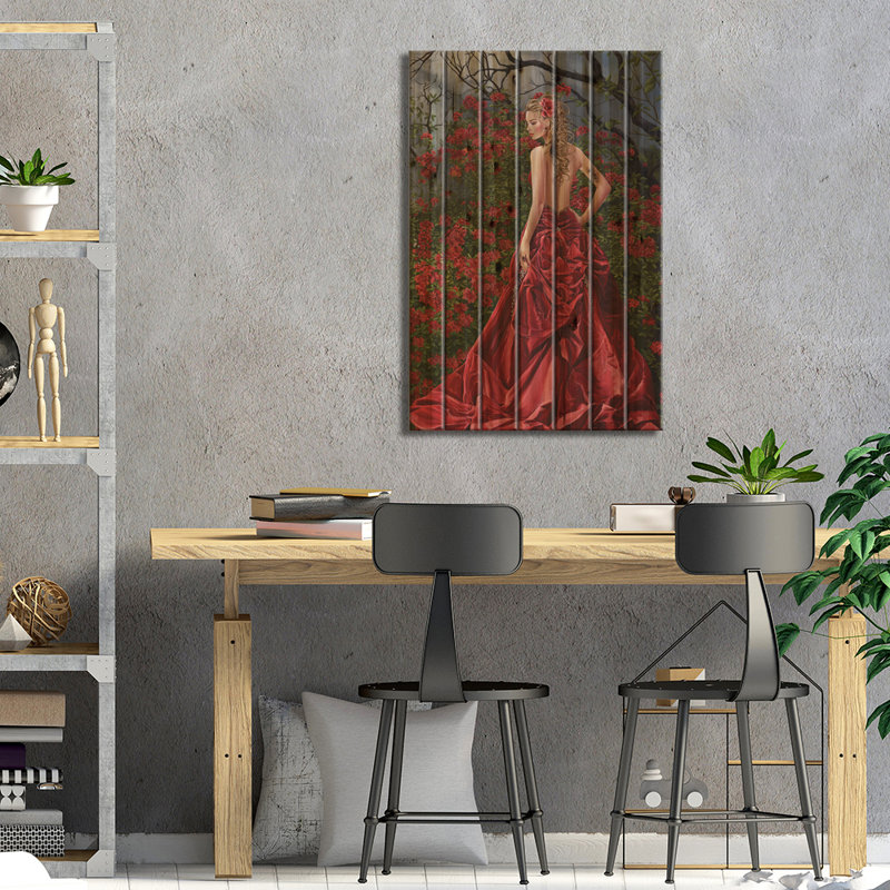 " Taisin Red " by Nene Thomas, 26" H x 18" W x 1.5" D