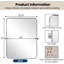 Miroir de salle de bain mural moderne inclinable | Cadre pivotant en acier inoxydable-1498669463-1498669461