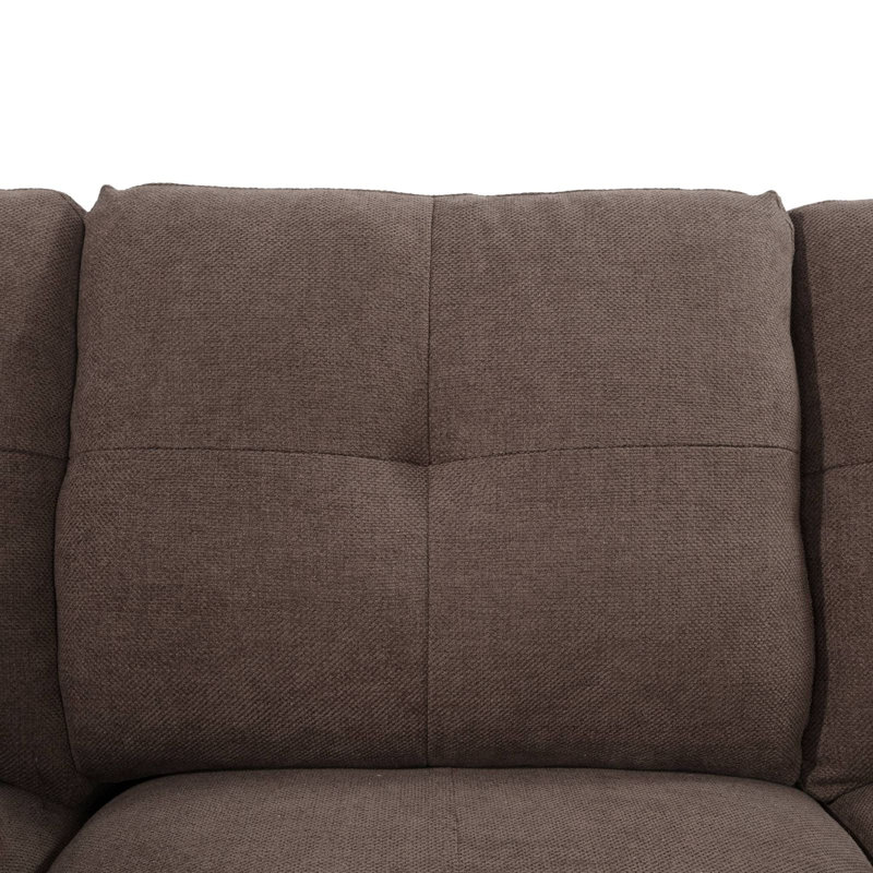 Ensemble de canapé 3 pièces Matrix, Microfibre / microsuède brun