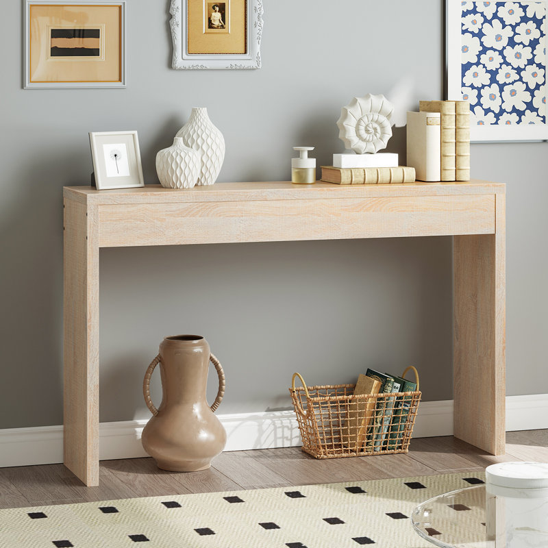 Console de couloir Nooriyah, Naturel,  H 31,5 po x l 47,2 po x P 11,8 po