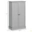 Armoire de rangement pour garde-manger de 41 po, armoire de cuisine autoportante avec 12 tablettes de porte, portes doubles, étagère à 5 niveaux et tablettes réglables-240687792