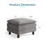 Canapé d'angle Arale Comfy Cloud avec pouf-221289733