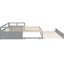 Lit de jour extensible gris avec lit gigogne, idéal pour accueillir plusieurs invités, transformation de lit simple à très grand lit, lit de jour équipé de lit gigogne Pine Legs, petits espaces peu encombrants, conception de lit convertible, bois-961810975