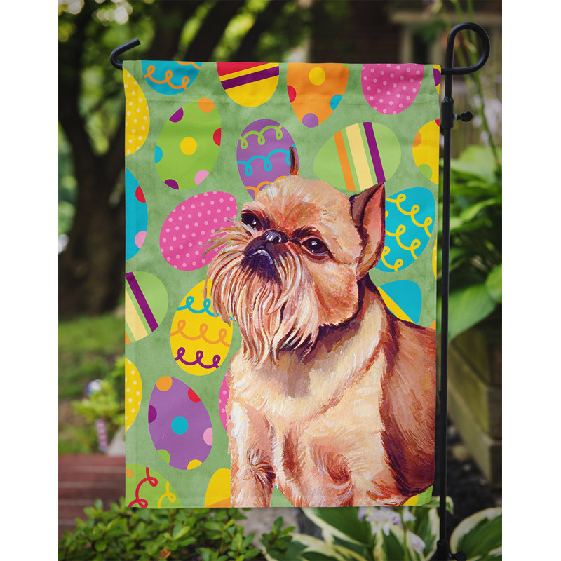 Drapeau de jardin Atara, Griffon bruxellois (beige et brun)