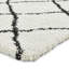 Scandi Berber area rug Machine Woven Rectangle White