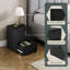 Cunha 29.5cm W Particle Board / Chipboard Bedside Table-428495517