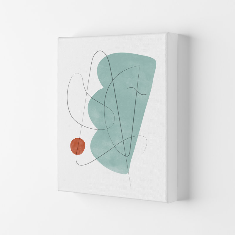 Abstraction With Grey Lines XI - Print, 42 cm H x 29.7 cm W x 4 cm D, Wrapped Canvas