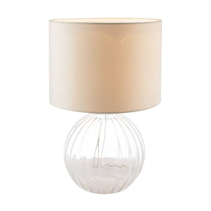 Glass Table Lamp, Clear, White