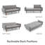 Eveline Queen 204cm Upholstered Convertible Sofa-1163411770