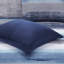 Ensemble de couette 9 pièces en coton brodé et imprimé, bleu marine, taille King californienne-136126491-136126489