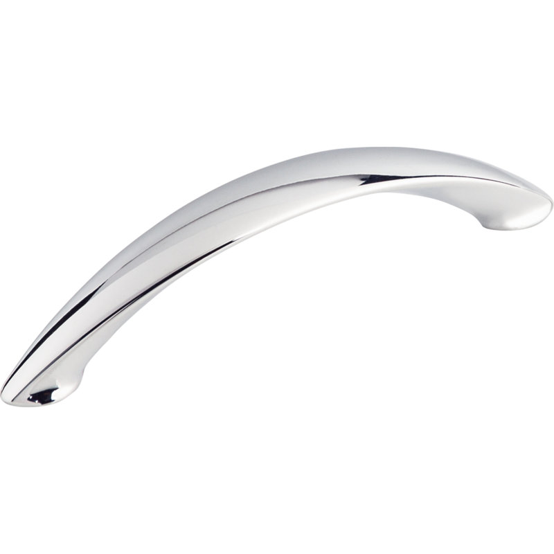 Arc 4" Center to Center Bar pull, Polished Chrome, 4" Center to Center