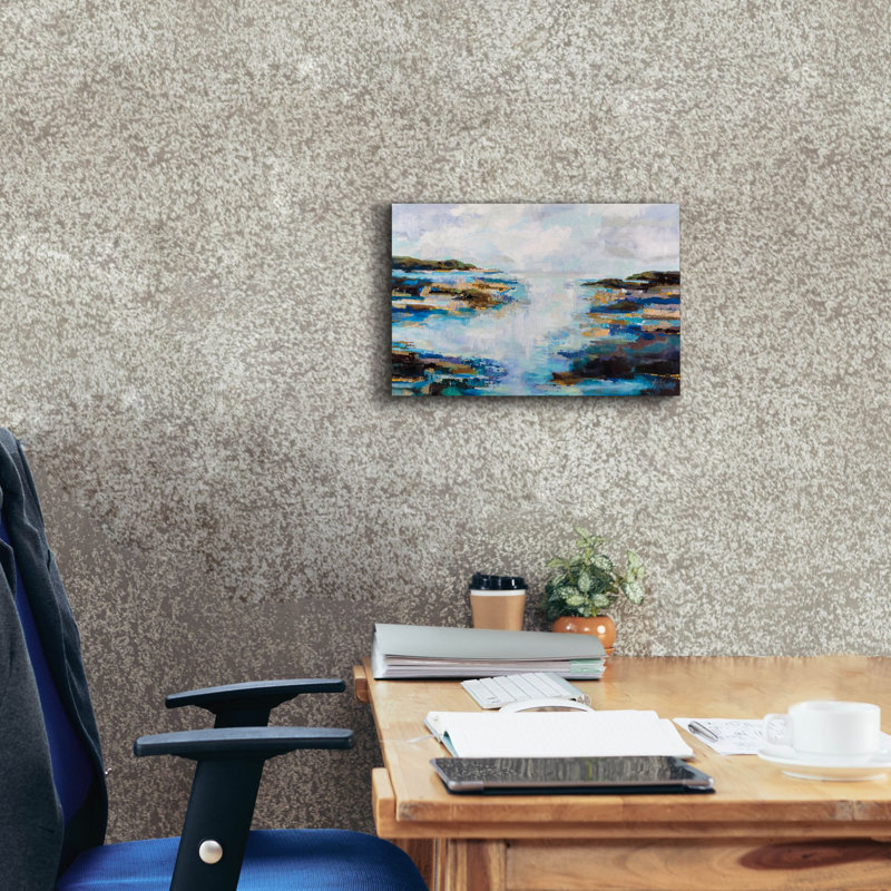 «Morning Fog» par Jeanette Vertentes, art mural sur toile, H 12 po x l 18 po x P 0,75 po