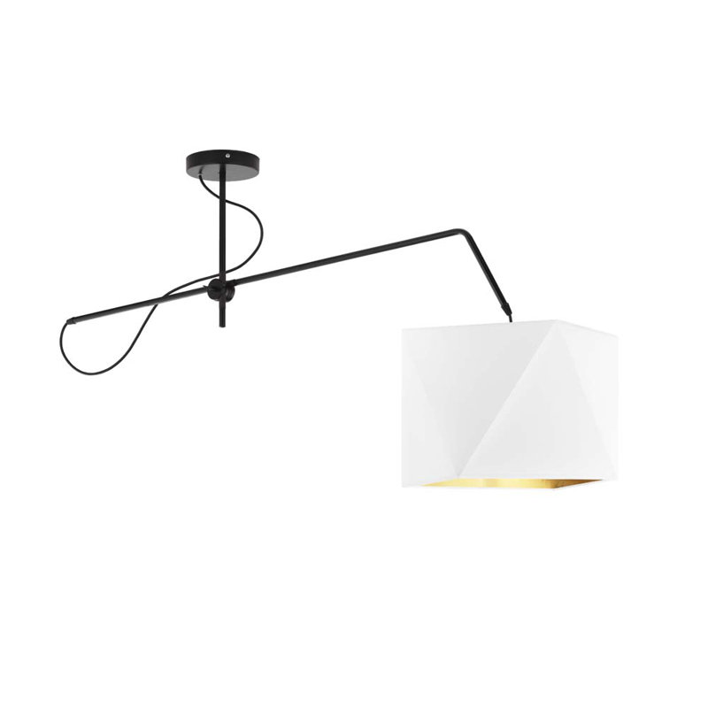 Winne 1 - Light Drum Pendant, White, Black