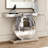Rillamas 47.2" Mirrored Glass Console Table