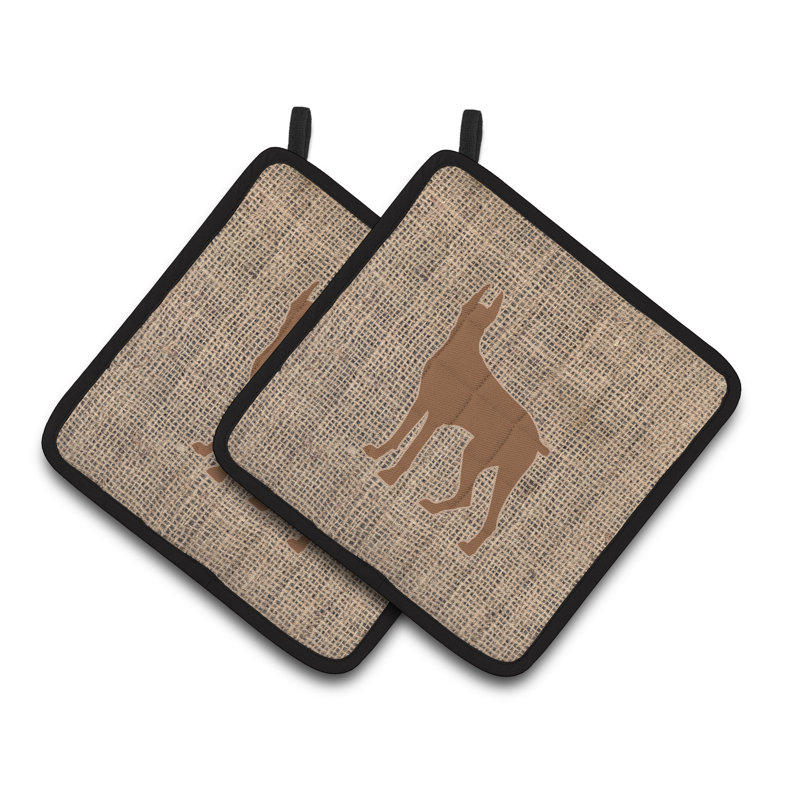 Red Barrel Studio® Polyester Potholder Set, Brown