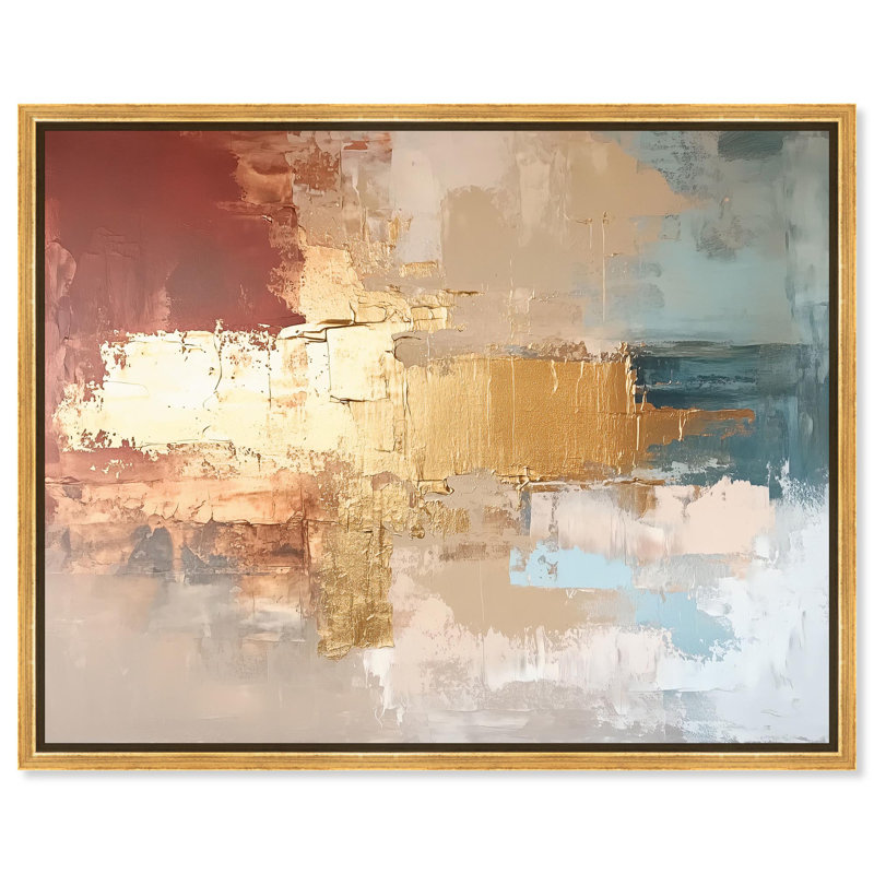 Art Remedy Earthy Abstracts, toile Earthy Glow V, H 17 po x l 21 po x P 1,8 po, Reproduction encadrée sans passe-partout