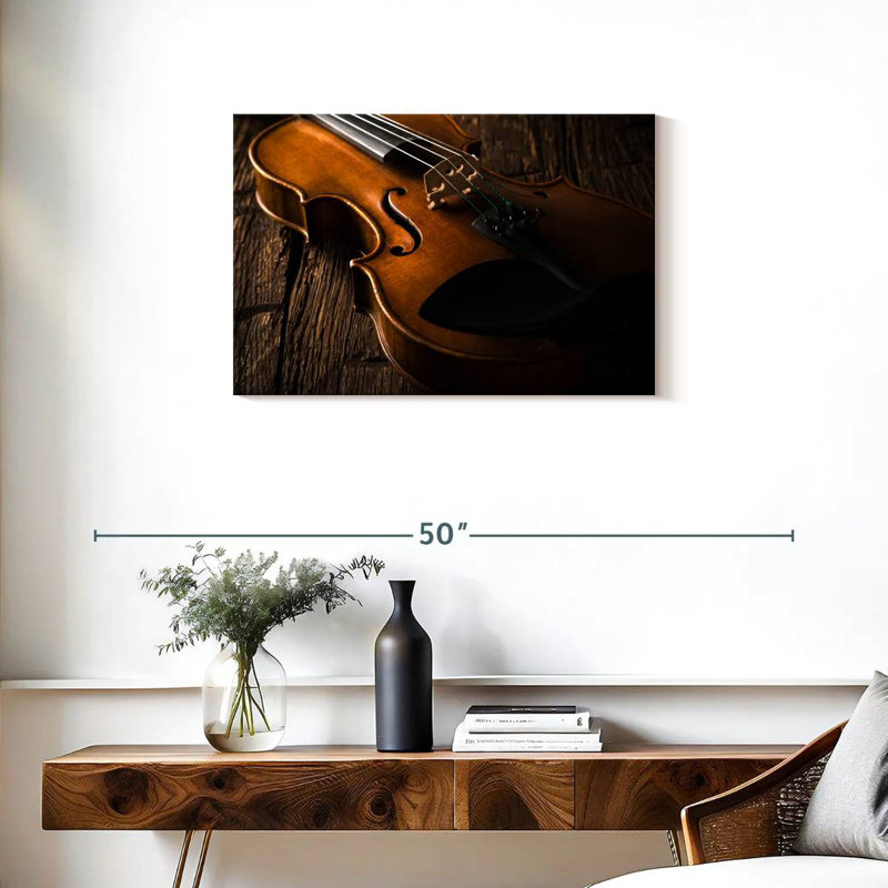 Abarca violon grain de bois, H 20 po x l 30 po