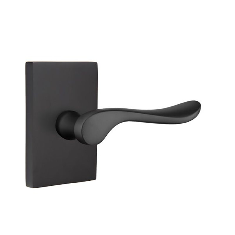 Levier de porte d'intimité Lucerne, Droite, Dos plat