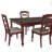 Thornaby Red 5PC Dining Set-1651592360-1651592361