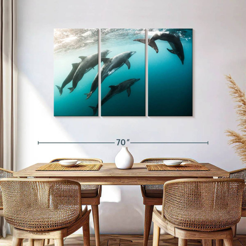 Brampt Dolphin Playmates, 36" H x 57" W