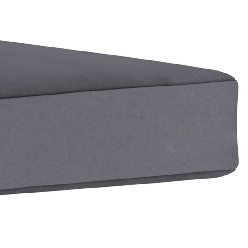 Outdoor Seat Cushion, Anthracite, 2.4" H x 23.4" W x 23.4" D