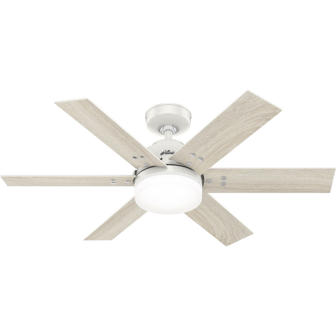 44" Pacer 6 - Blade Ceiling Fan with Lights and Remote Hunter Fan 