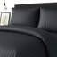 Microfiber Stripe Duvet Complete Set With Striped Pillows & Fitted Sheet-113206105-113206102