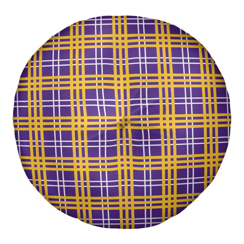Housse et insert pour coussin de luxe New York Fly Football, 26 po x 26 po, Mauve / blanc / or