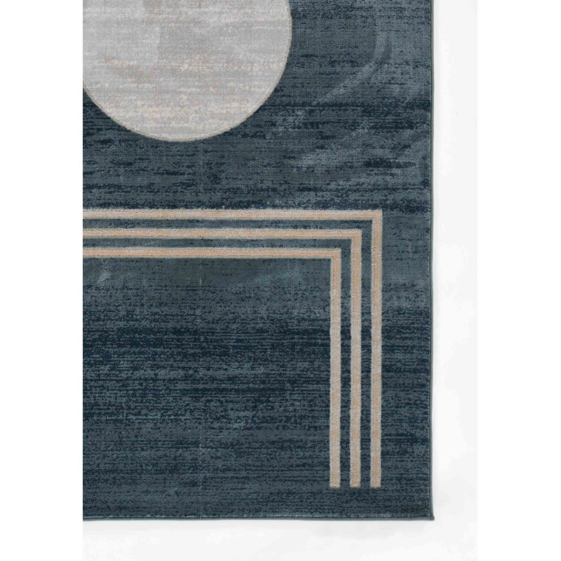 Tapis bleu Goudy, Rectangle 5 pi 1 po x 7 pi 7 po