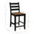Teo Acacia Solid Wood Counter Stool with Solid Wood Frame-2087216945