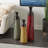 Waltham Multi Colored Metal Tall Enameled Bottleneck Floor Decorative Vase with Chevron Pattern