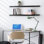 Ensemble de 2 tablettes flottantes de 35 po de long avec fixation invisible - noir