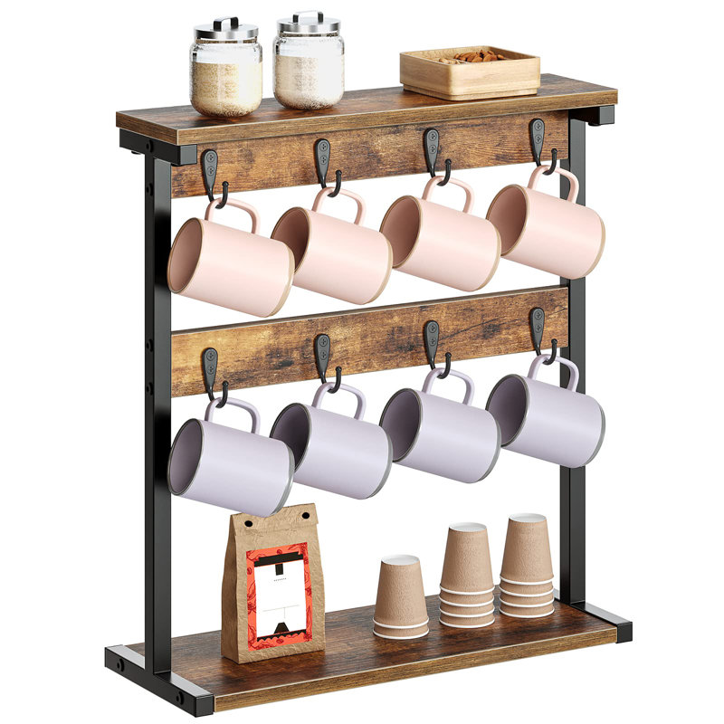 Mug Tree, Rustic Brown
