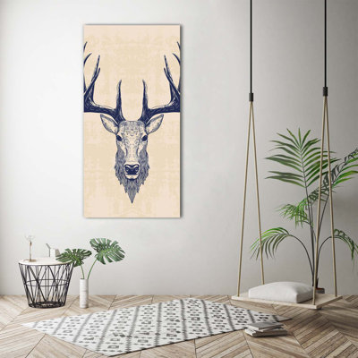 Deer's Head - Wrapped Canvas Print