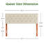 Tête de lit tapissier à hauteur ajustable, beige grand-2097011772-2097011763