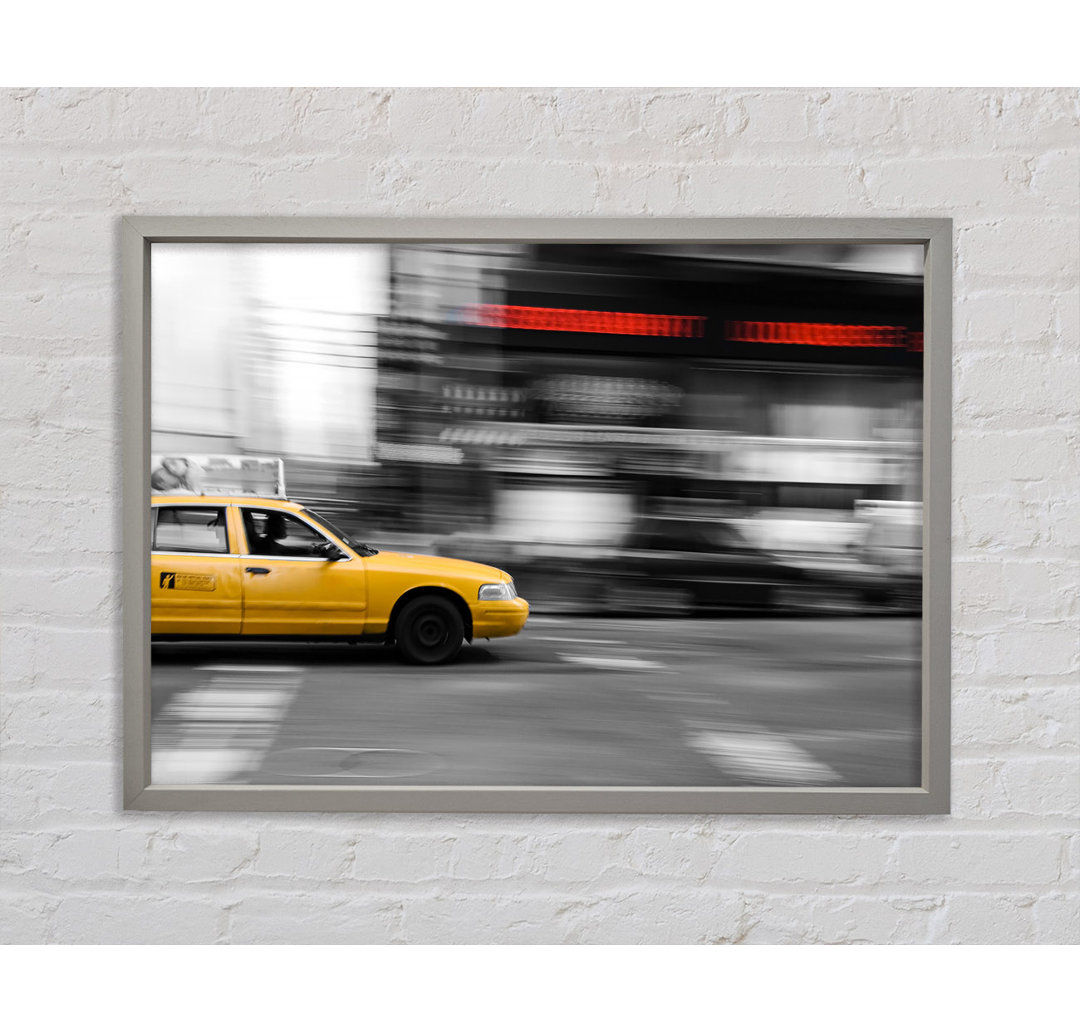 Movement Of The Yellow Cab - Einzelbildrahmen Kunstdrucke auf Leinwand