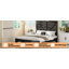 Structure de lit plateforme en bois, grand rangement sous le lit-129943313-129943315