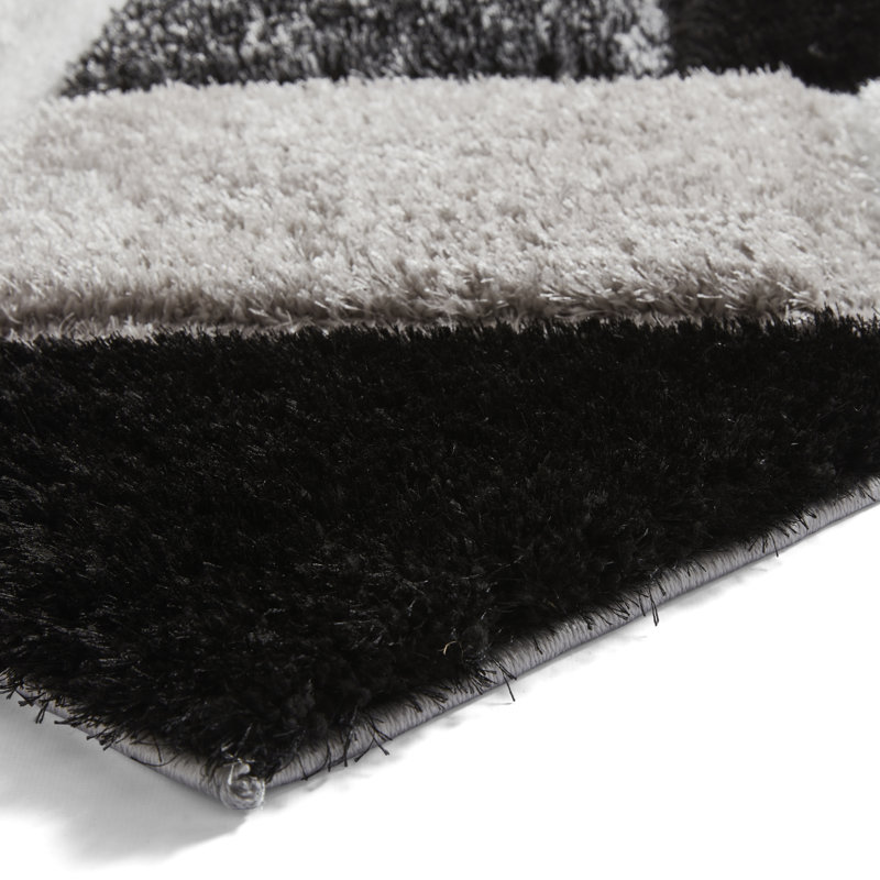 Aurthor area rug Machine Woven Rectangle Black, Rectangle 120 x 170cm