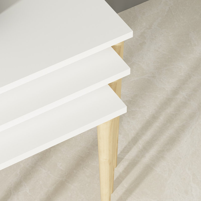 Tables gigognes Quinley, Blanc