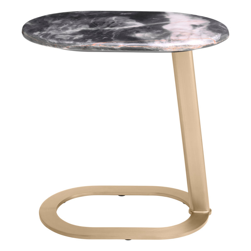 Oyo Marble End Table, Black