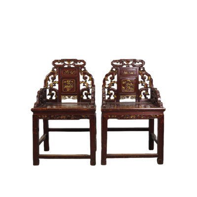 Asian Classic Solid Wood Arm Chair