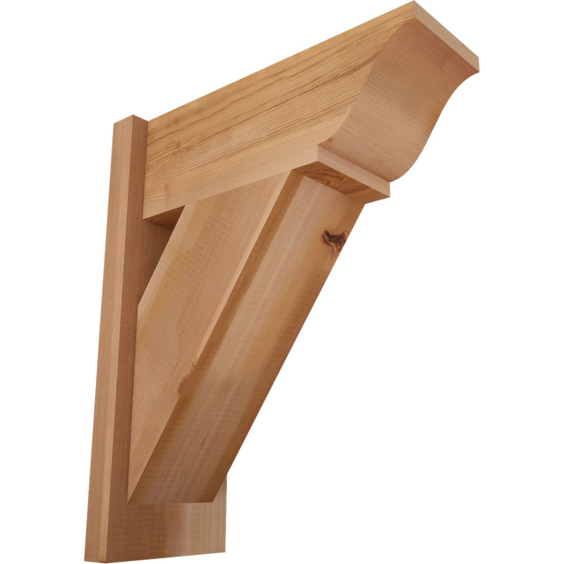 Persienne traditionnelle en bois rustique, P 18 po x H 22 po, Cèdre rouge occidental l 7 1/2 po (lisse)