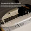 Meuble-lavabo rétractable en bois multifonctionnel.