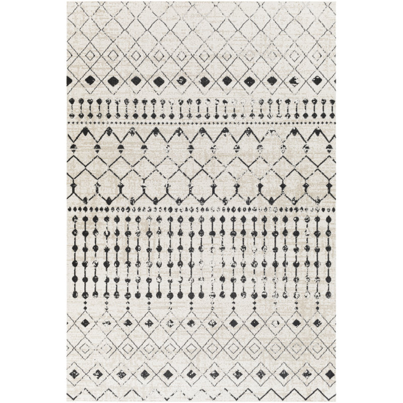 Landsdale Moroccan Indoor Rug, Rectangle 6'7" x 9'