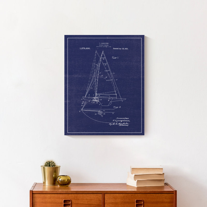 Bateau rétro - impression sur toile tendue